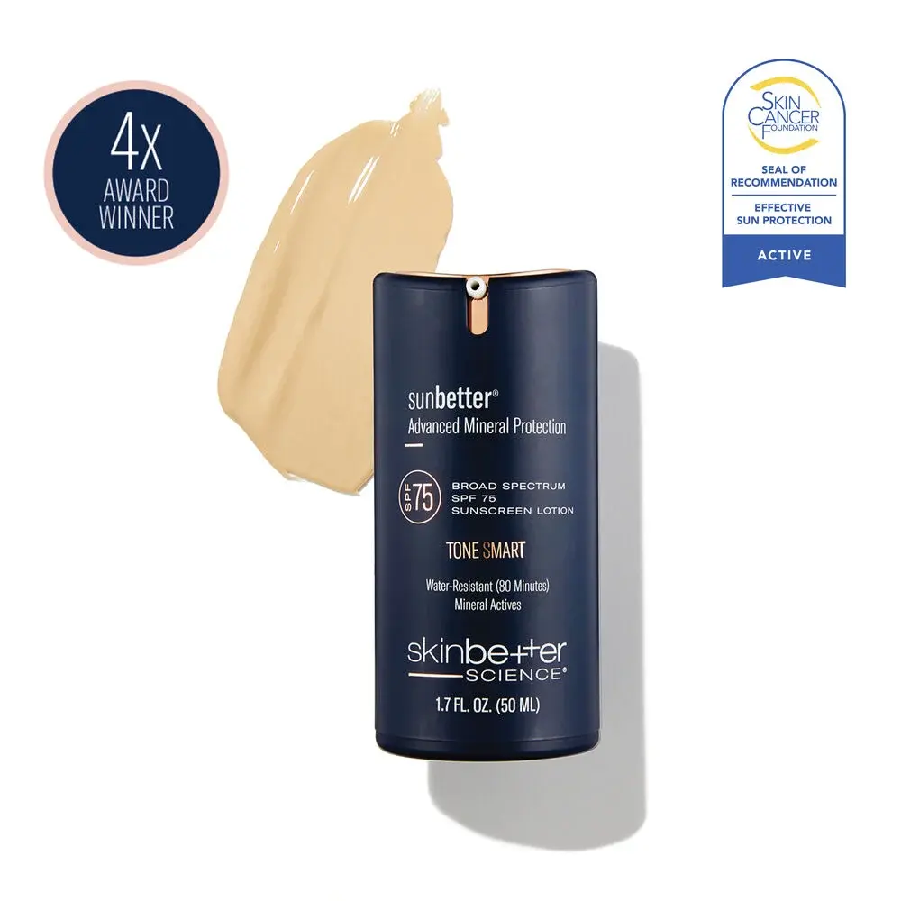 sunbetter TONE SMART SPF 75 Sunscreen Lotion by SkinBetter Science